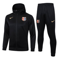 FC Barcelona Black Premium Tracksuit - Premium Quality Kits at Football Monarch