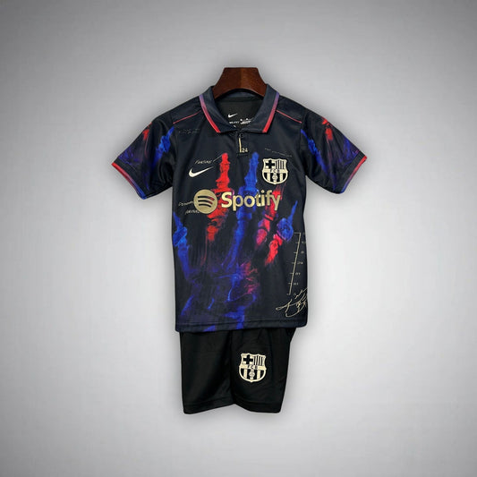 FC Barcelona "Blood and Colors" Premium Kids Size Kit - Premium Quality Kits at Football Monarch