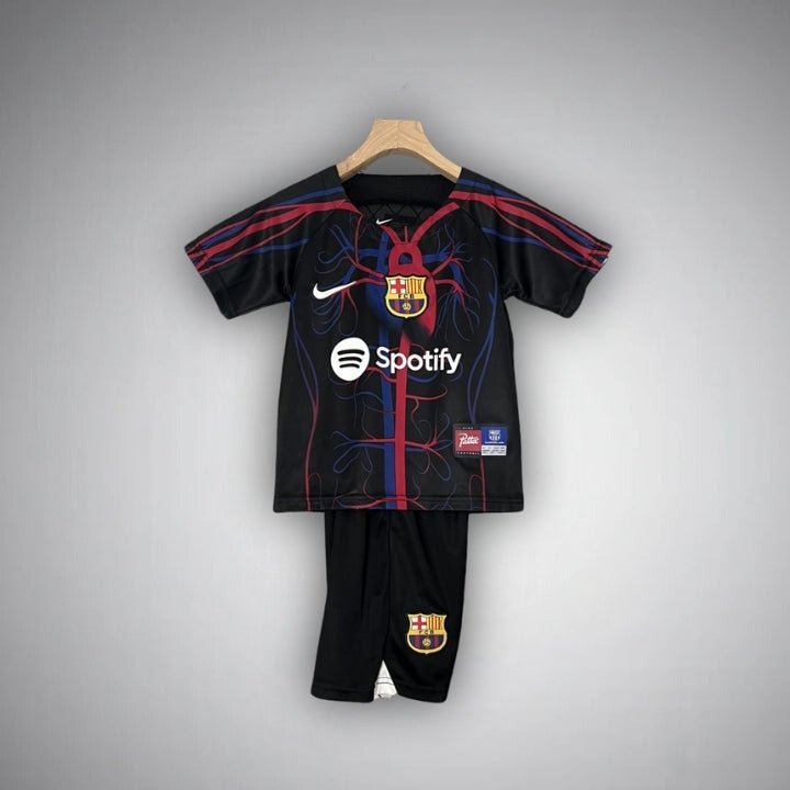FC Barcelona "Catalan Veins" Kids Size Kit - Premium Quality Kits at Football Monarch