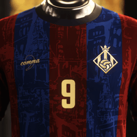 FC Barcelona "El Pistolero" Premium Kit - Premium Quality Kits at Football Monarch