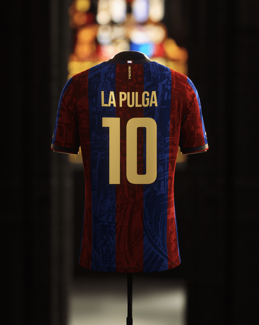 FC Barcelona "La Pulga" Premium Kit - Premium Quality Kits at Football Monarch
