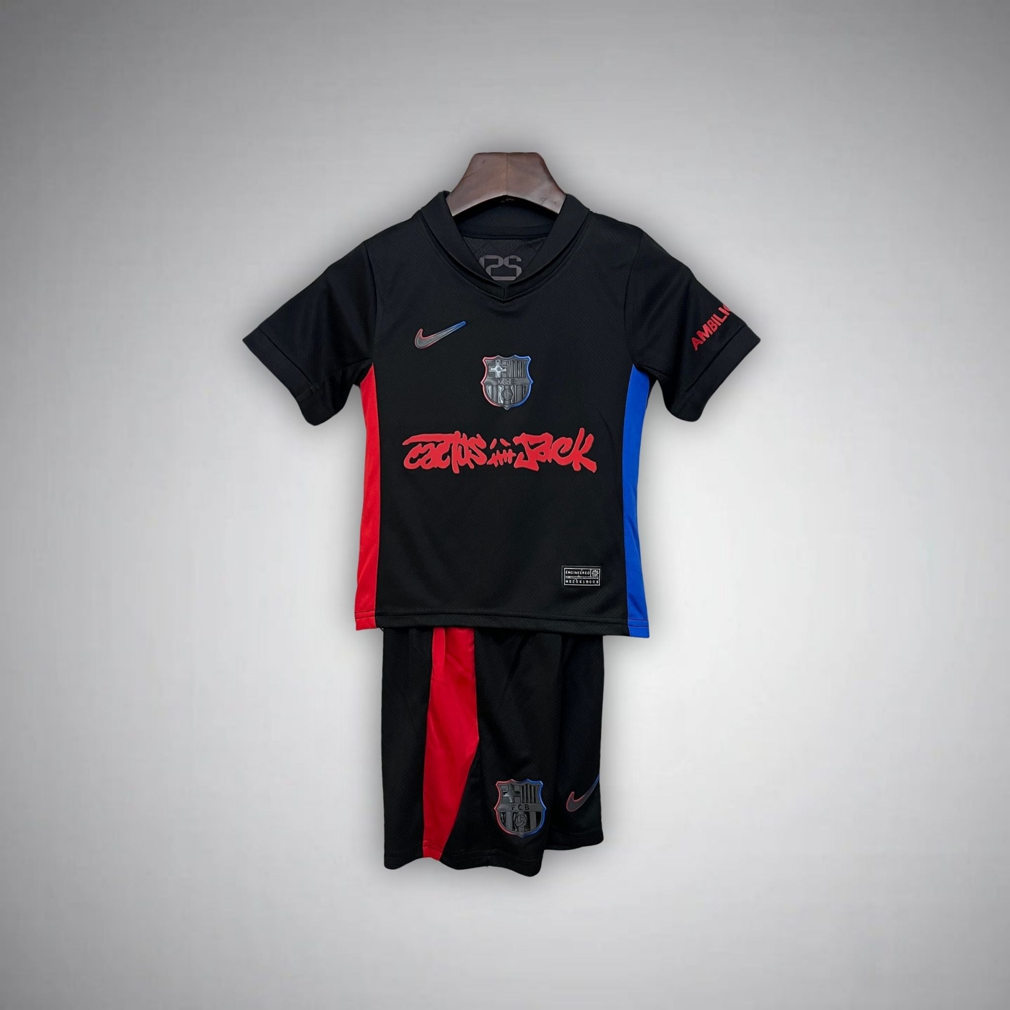 FC Barcelona x Cactus Jack Away Kids Size Kit - Premium Quality Kits at Football Monarch
