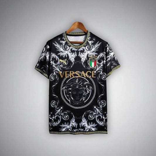 Italy "Versace" Premium Black Kit - Premium Quality Kits at Football Monarch