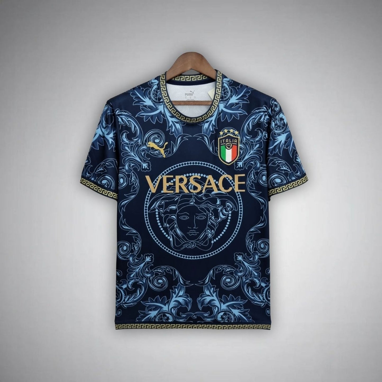 Italy "Versace" Premium Dark Blue Kit - Premium Quality Kits at Football Monarch