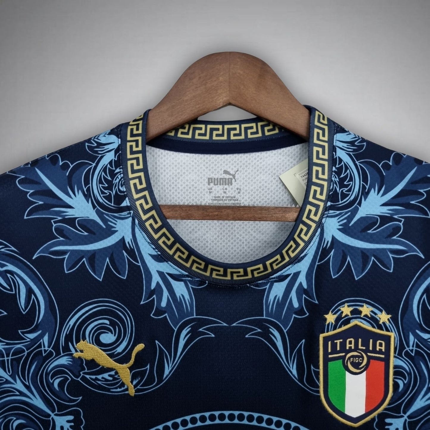 Italy "Versace" Premium Dark Blue Kit - Premium Quality Kits at Football Monarch