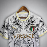 Italy "Versace" Premium White Kit - Premium Quality Kits at Football Monarch