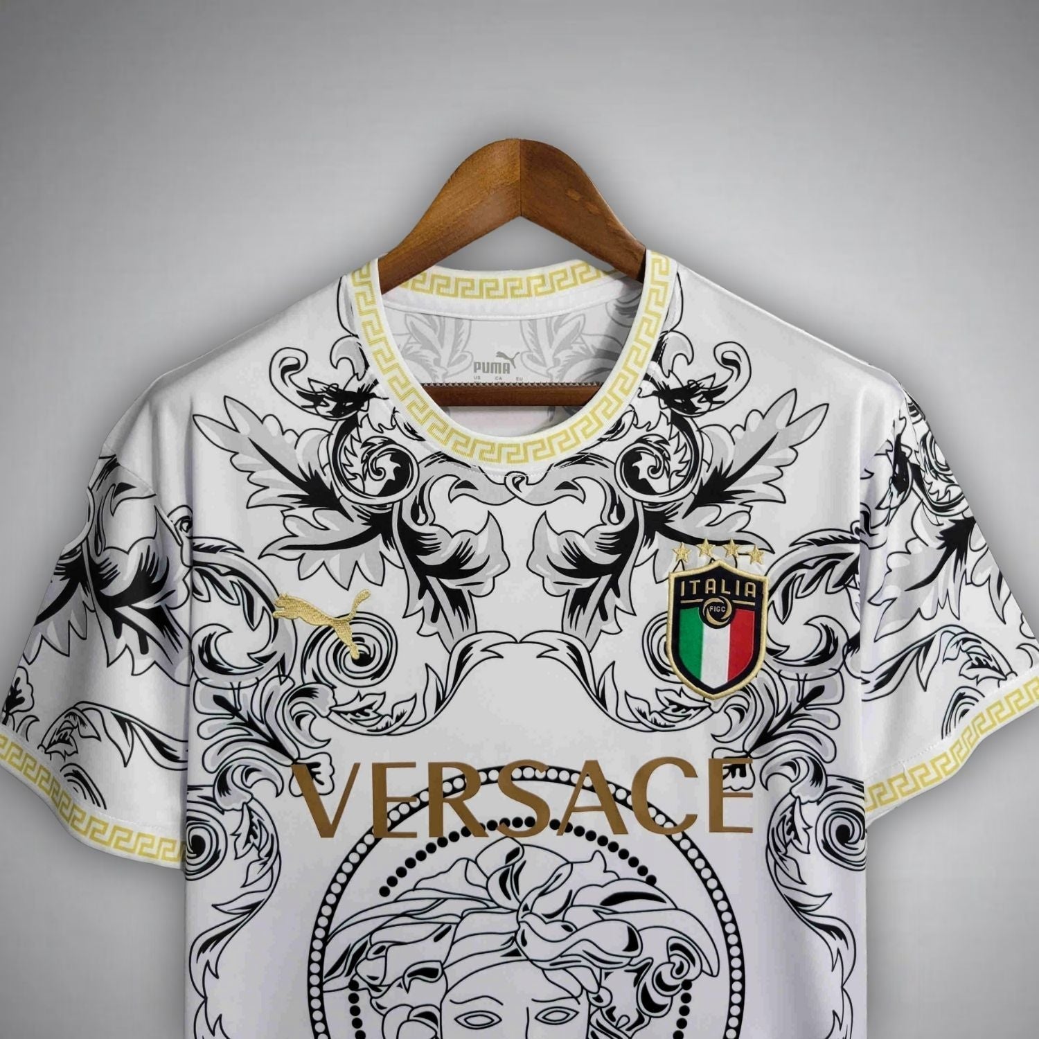 Italy "Versace" Premium White Kit - Premium Quality Kits at Football Monarch
