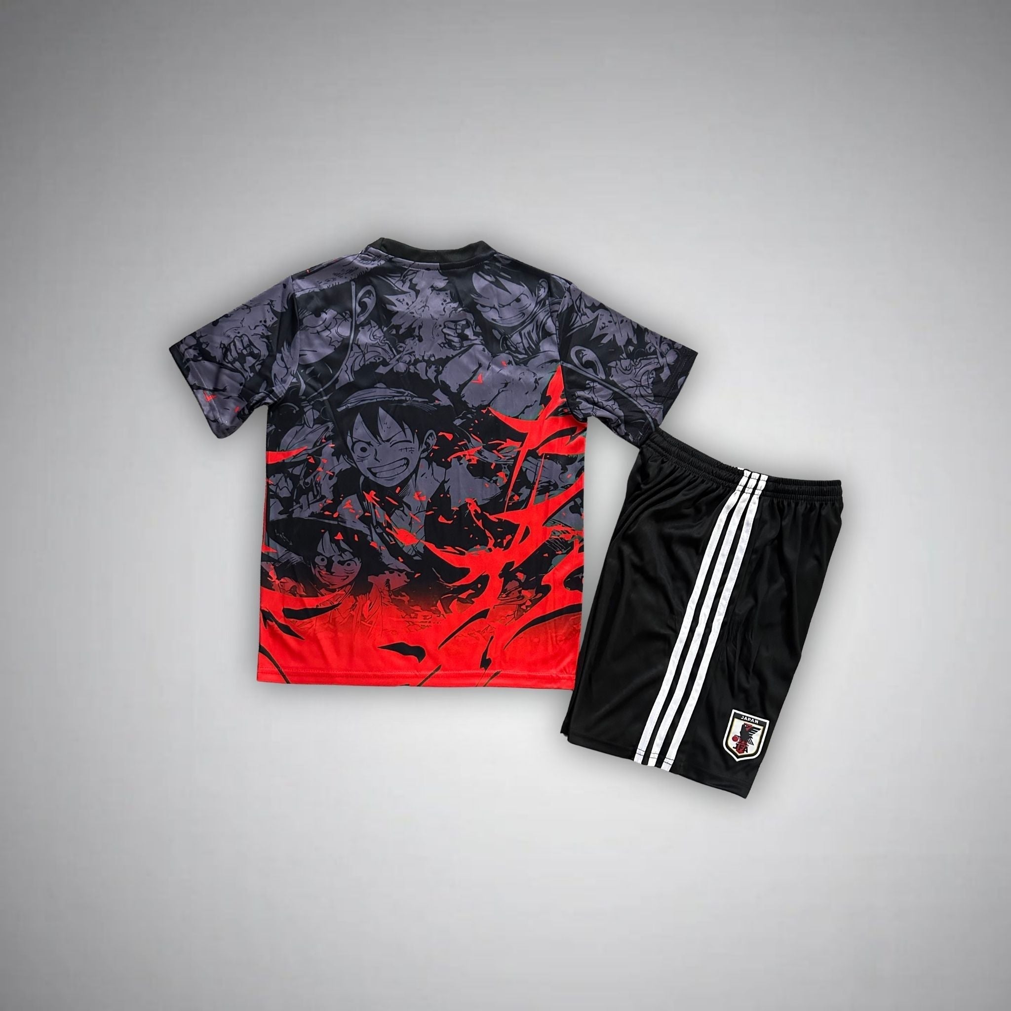Japan "Straw Hat Luffy" Premium Kids Size Kit - Premium Quality Kits at Football Monarch