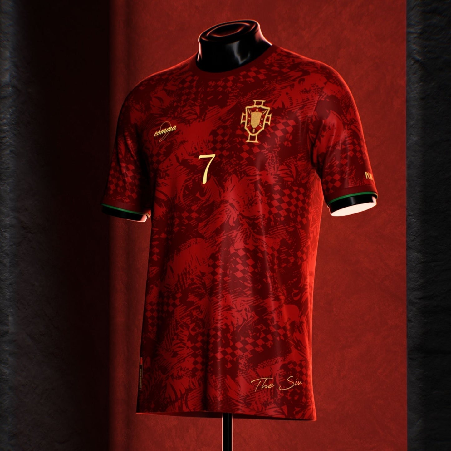 Portugal "The Siu" Premium Red Kit - Premium Quality Kits at Football Monarch