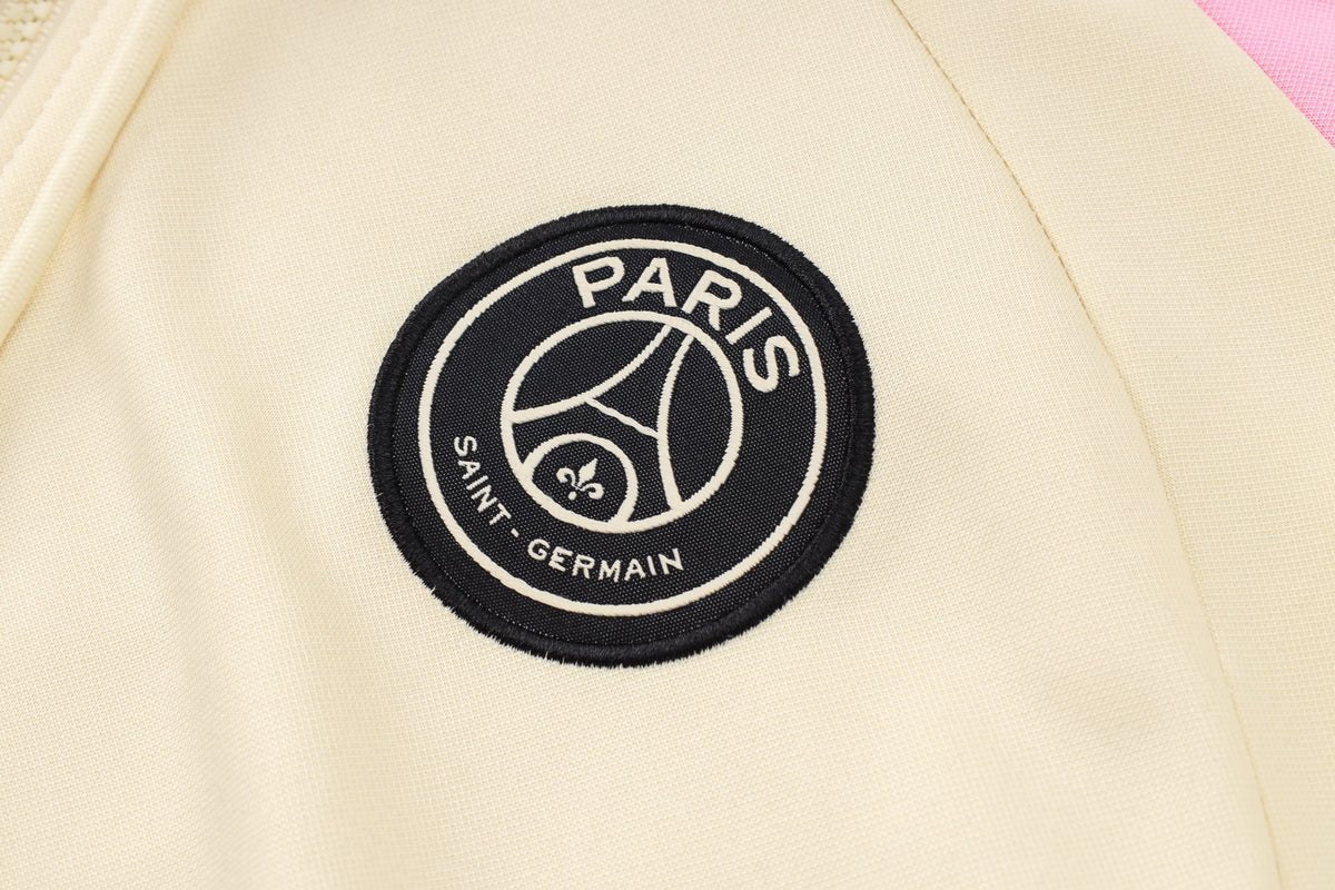 PSG Beige and Black Premium Tracksuit - Premium Quality Kits at Football Monarch