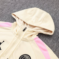 PSG Beige and Black Premium Tracksuit - Premium Quality Kits at Football Monarch