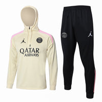 PSG Beige and Black Premium Tracksuit - Premium Quality Kits at Football Monarch
