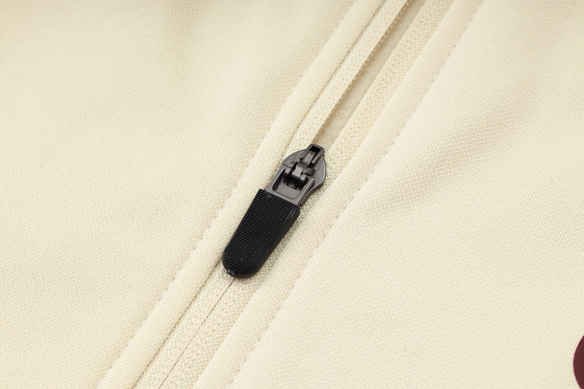 PSG Beige and Dark Blue Premium Tracksuit - Premium Quality Kits at Football Monarch