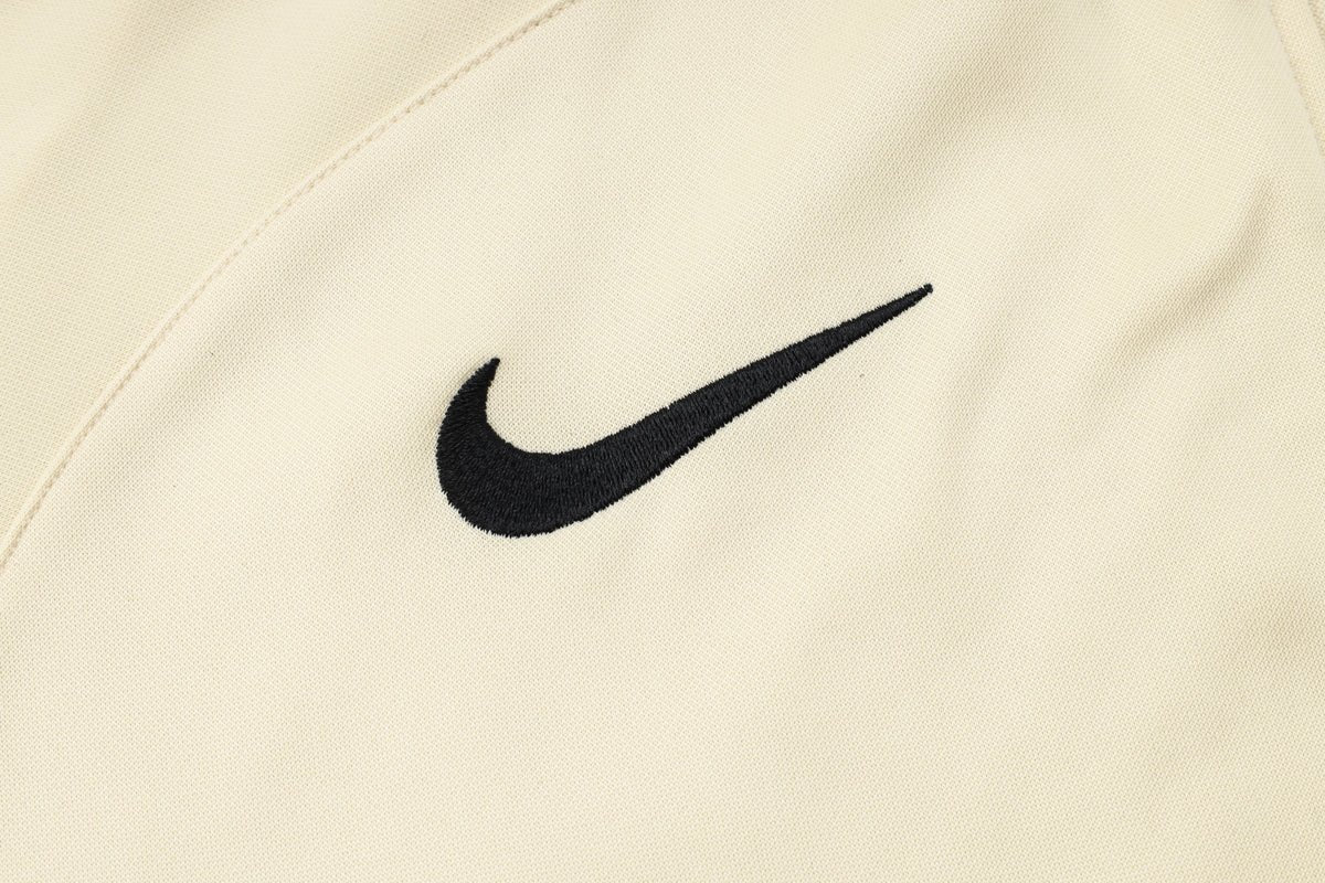 PSG Beige and Dark Blue Premium Tracksuit - Premium Quality Kits at Football Monarch