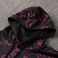 PSG Black and Purple x Gold Premium Tracksuit - Premium Quality Kits at Football Monarch