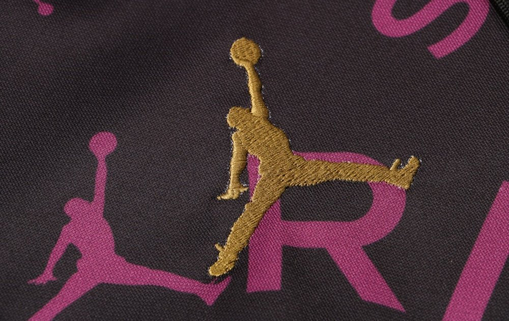 PSG Black and Purple x Gold Premium Tracksuit - Premium Quality Kits at Football Monarch