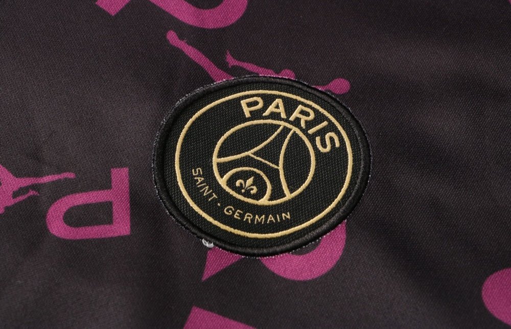 PSG Black and Purple x Gold Premium Tracksuit - Premium Quality Kits at Football Monarch
