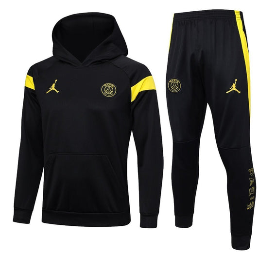 PSG Black and Yellow Premium Tracksuit - Premium Quality Kits at Football Monarch