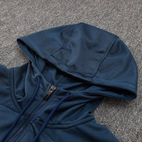 PSG Dark Blue and Gold Premium Tracksuit - Premium Quality Kits at Football Monarch