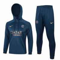 PSG Dark Blue and Gold Premium Tracksuit - Premium Quality Kits at Football Monarch