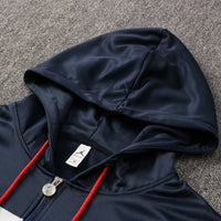 PSG Dark Blue and Red Premium Tracksuit - Premium Quality Kits at Football Monarch