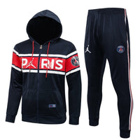 PSG Dark Blue and Red Premium Tracksuit - Premium Quality Kits at Football Monarch