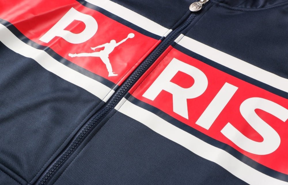 PSG Dark Blue and Red Premium Tracksuit - Premium Quality Kits at Football Monarch