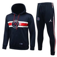 PSG Dark Blue and Red x White Premium Tracksuit - Premium Quality Kits at Football Monarch