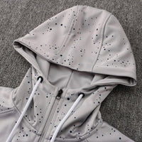 PSG Dark Gray and Blue Premium Tracksuit - Premium Quality Kits at Football Monarch