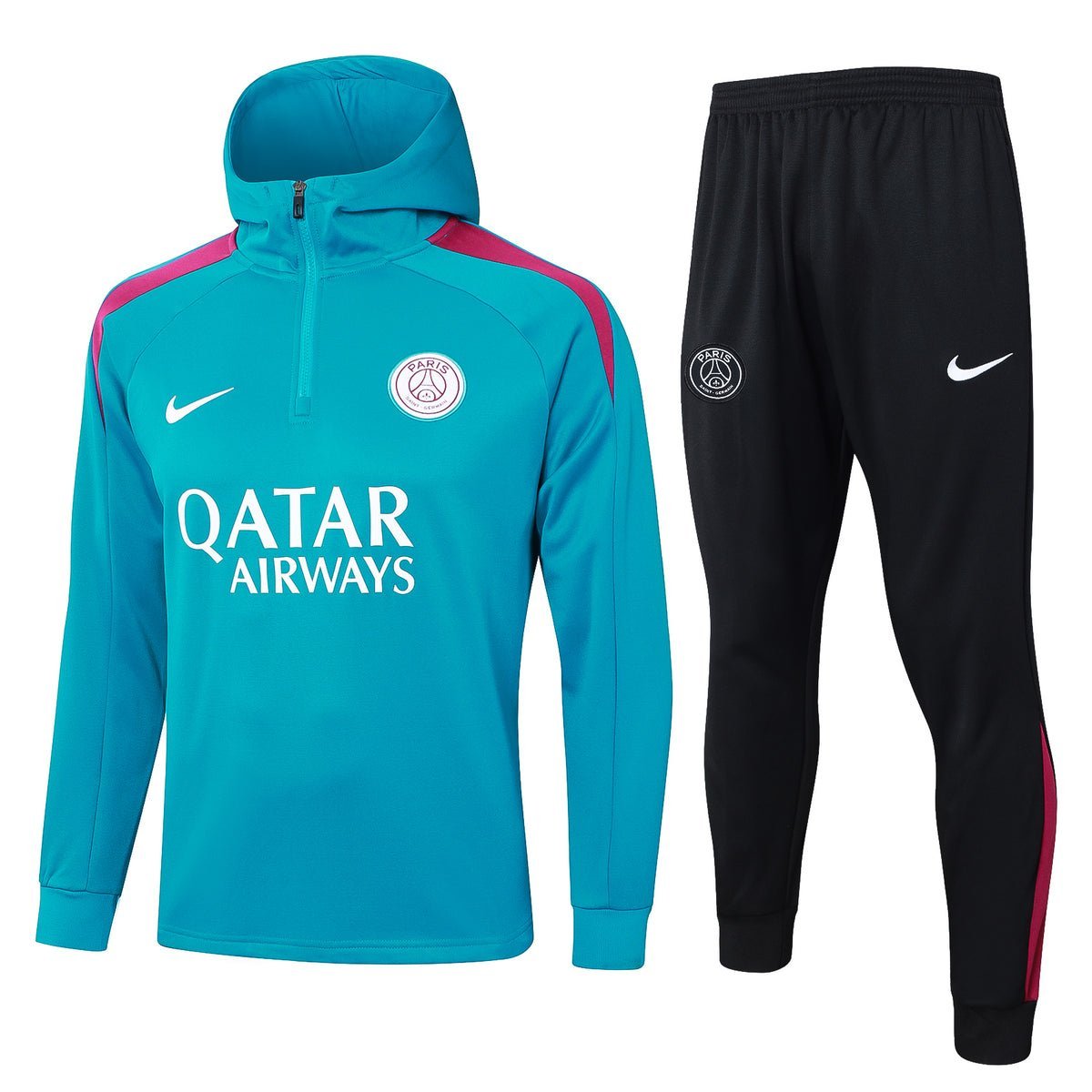 PSG Turqoise and Black Premium Tracksuit - Premium Quality Kits at Football Monarch