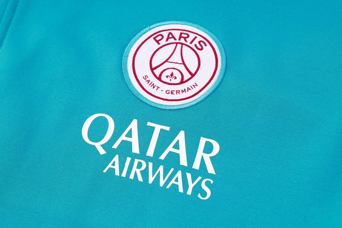 PSG Turquoise and Pink Premium Tracksuit - Premium Quality Kits at Football Monarch