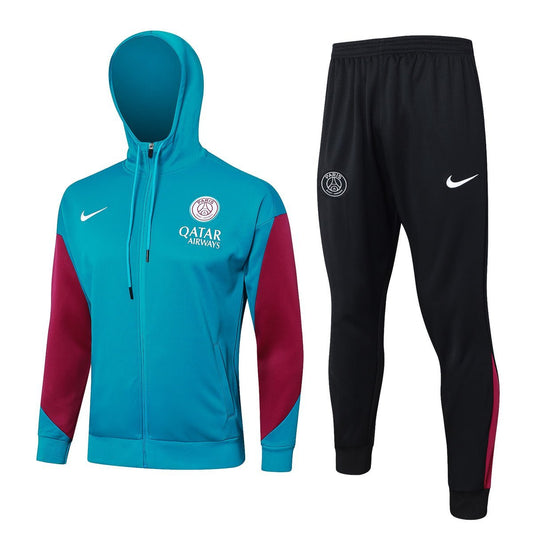 PSG Turquoise and Pink Premium Tracksuit - Premium Quality Kits at Football Monarch