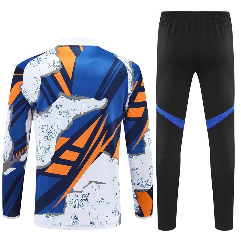 Real Madrid "Azul Reactor" Premium Kids Size Tracksuit - Premium Quality Kits at Football Monarch