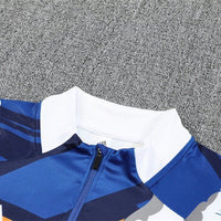 Real Madrid "Azul Reactor" Premium Kids Size Tracksuit - Premium Quality Kits at Football Monarch