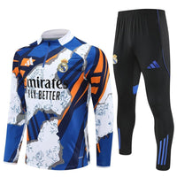 Real Madrid "Azul Reactor" Premium Kids Size Tracksuit - Premium Quality Kits at Football Monarch