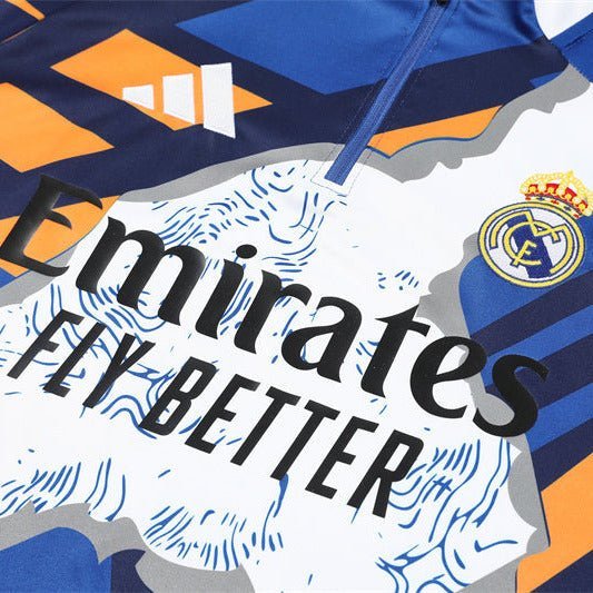 Real Madrid "Azul Reactor" Premium Tracksuit - Premium Quality Kits at Football Monarch