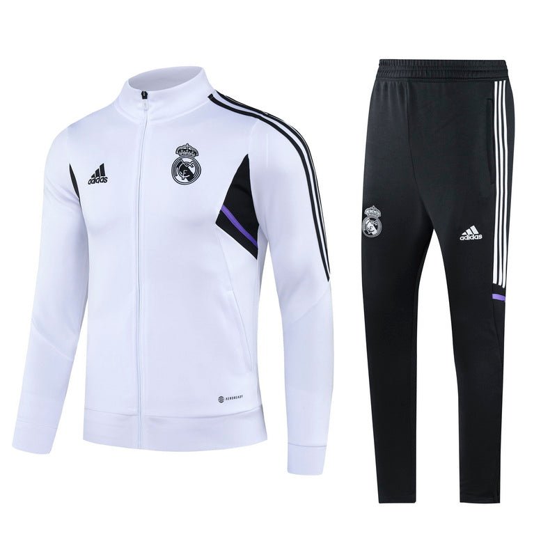 Real Madrid "Blanco Regal" Premium Tracksuit - Premium Quality Kits at Football Monarch