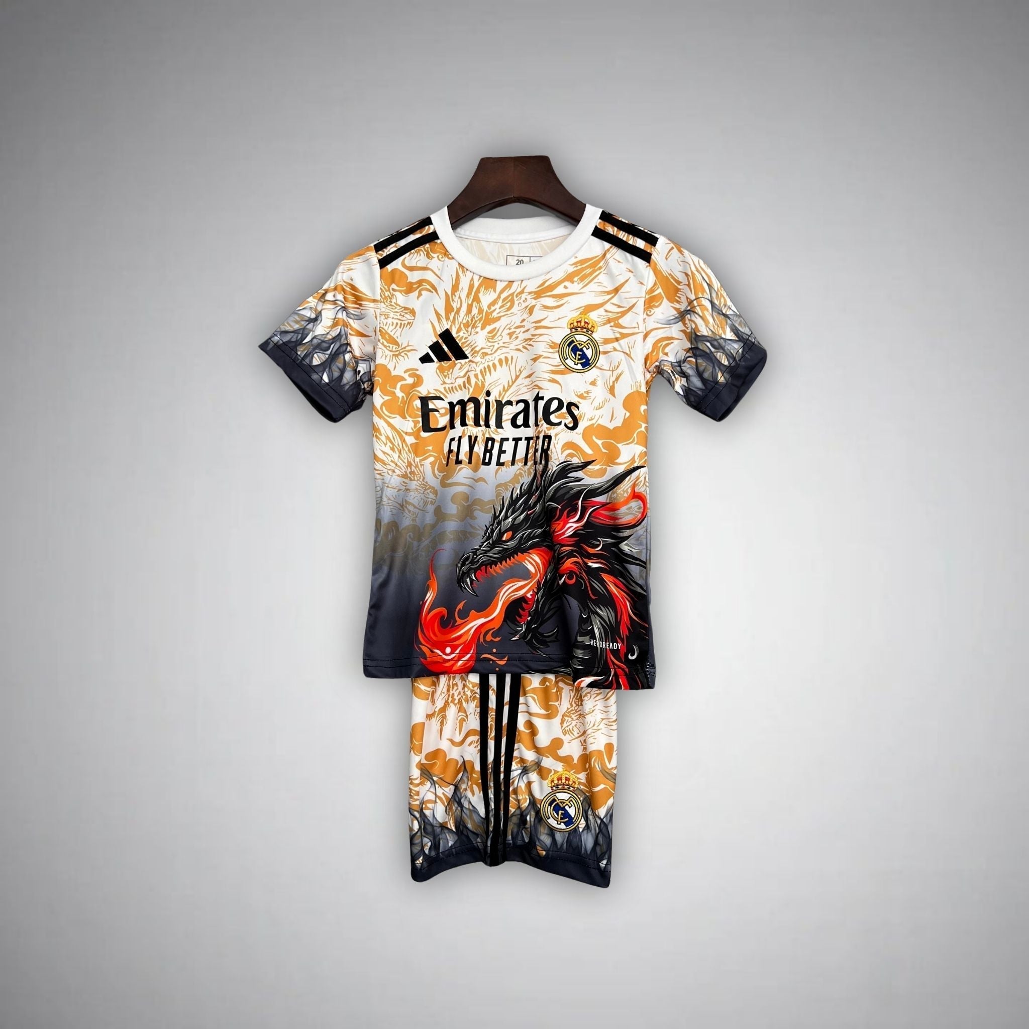 Real Madrid "Draconic Flame" Premium Kids Size Kit - Premium Quality Kits at Football Monarch