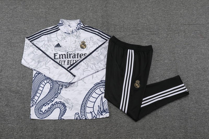 Real Madrid "Dragón Blanco" Premium Tracksuit - Premium Quality Kits at Football Monarch