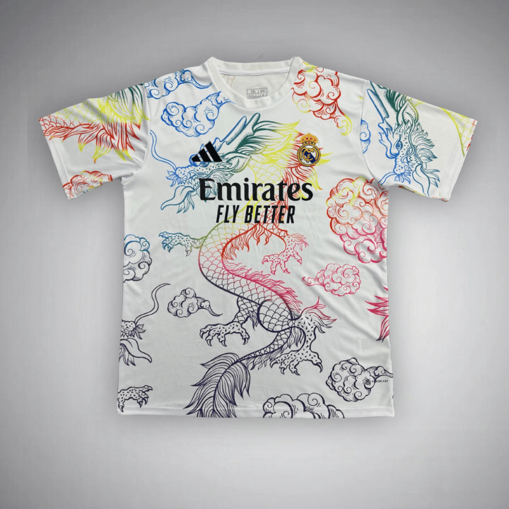 Real Madrid "Rainbow Dragón Blanco" Premium Kit - Premium Quality Kits at Football Monarch