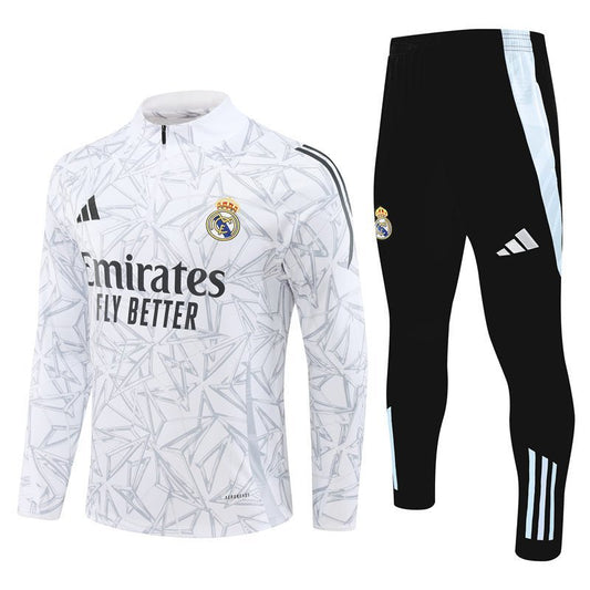 Real Madrid "White Armor" Premium Tracksuit - Premium Quality Kits at Football Monarch