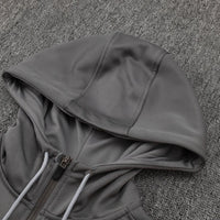 Tottenham Gray and Black Premium Tracksuit - Premium Quality Kits at Football Monarch